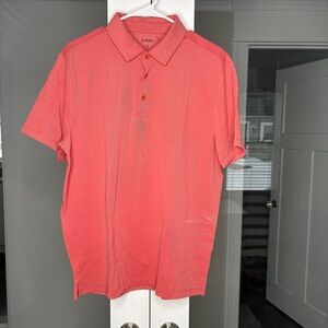 NWT J. Crew Performance Piqué Polo Shirt Short Sleeve Red